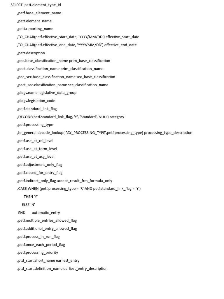SQL Code For HCM Fusion PDF Sql Databases Sql code for hcm fusion pdf sql databases