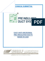 Technical Submittal: Easy Anti-Microbial Pre-Insulated Ducts