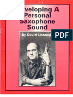 Liebman, David - Developing A Personal Saxophone Sound