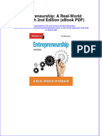 Entrepreneurship A Real World Approach 2nd Edition Ebook PDF