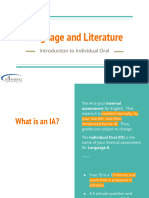 Introduction To Individual Oral