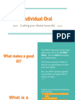 Individual Oral - Global Issue