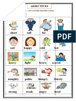 Adjectives Worksheet