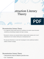 Deconstruction Literary Theory