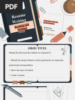 Final Demo - Resume Writing