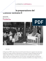 L'annuncio e La Preparazione Del Concilio Vaticano II - La Civiltà Cattolica