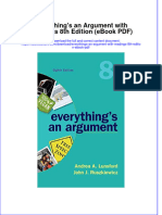 Everythings An Argument With Readings 8th Edition Ebook PDF