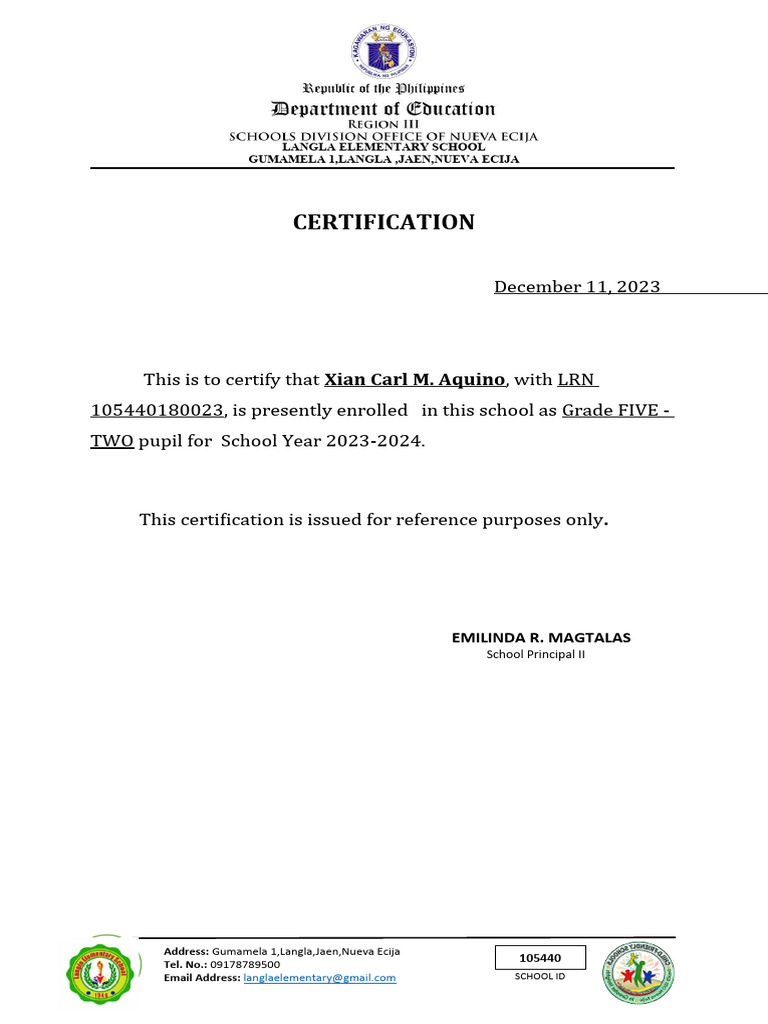 Certification New Enrolment PDF