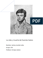 La Vida y Muerte de Evariste Galois