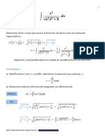 Ejemplo de Sustitusión Trigonometrica