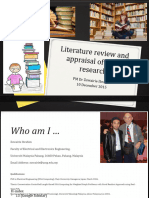 Literature Review and Appraisal of Prior Research