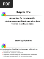 Advanced FA I - Chapter 01, Accounting For Investment in JA