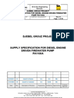 55117-EnI-SF-SA-PA-301-01-Supply Specification For Diesel Engine Driven Firewater Pump PA 1100 A