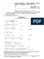 Maths Class Ix Chapter 01 and 02 Practice Paper 05