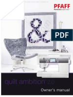 Pfaff Quilt Ambition Sewing Machine Instruction Manual