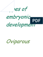 Types of Embryonic Development