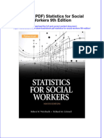 Ebook Ebook PDF Statistics For Social Workers 9th Edition PDF