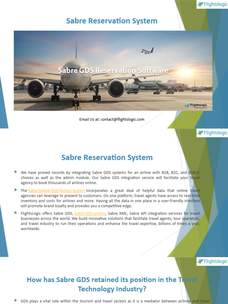 Sabre GDS Integration for Travel Agencies | PDF