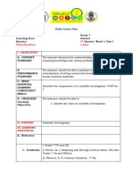 Grade Level: Grade 7 Learning Area: Science Quarter: 1 Quarter, Week 1 Day 1