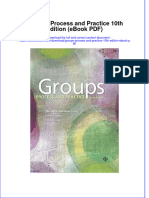 Groups Process and Practice 10th Edition Ebook PDF