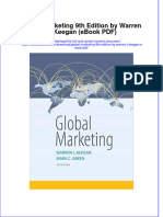 Global Marketing 9th Edition by Warren J Keegan Ebook PDF