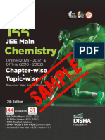 Free Sample Disha 144 JEE Main Chemistry Online 2023 2012 Offline 2018 2002 Chapter WiseTopic Wise Previous Years Solved Papers 7th Edition Interior 1