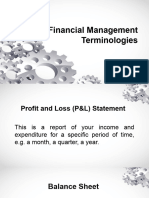 Financial Management Terminologies