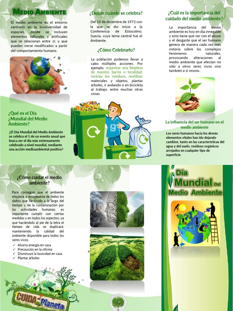 Cuidado del Medio Ambiente para Niños | PDF | Entorno natural | Residuos