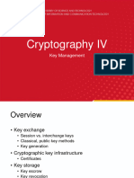 Cryptography IV: Key Management