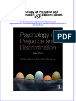 Psychology of Prejudice and Discrimination 3rd Edition Ebook PDF