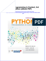 Python Programming in Context 3rd Edition Ebook PDF