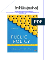 Public Policy Politics Analysis and Alternatives 6th Edition Ebook PDF