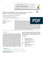 Numerical and Experimental Study On Thermal Behavior of Prismatic Lithium-Ion Battery For Large-Capacity Energy Storage