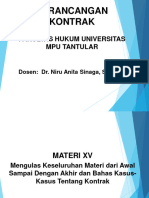 Dasar Teknik Pembuatan Akta Dan K.kontrak FH 2019-2020 Pertemuan XV