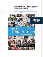 Real Communication 4th Edition by Dan Ohair Ebook PDF