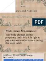 Pregnancy and Nutrition: Barangay Poblacion Health Station