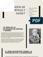 Filosofia de Ortega y Gasset