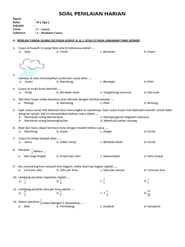 Menjelajahi Dunia Cuaca: Panduan Komprehensif Soal IPA Kelas 3