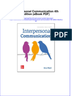 Interpersonal Communication 4th Edition Ebook PDF