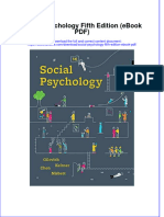 Social Psychology Fifth Edition Ebook PDF