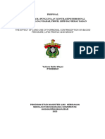 Proposal - Pengaruh Kontrasepsi Hormonal Terhadap TD, Profil Lipid Dan BB