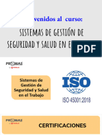 Sistema de Gestión de SST - ISO 45001