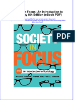Society in Focus An Introduction To Sociology 8th Edition Ebook PDF