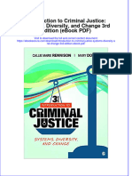 Introduction To Criminal Justice Systems Diversity and Change 3rd Edition Ebook PDF