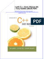 Download Starting Out With c Early Objects 9th Edition by Tony Gaddis eBook PDF pdf