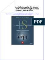 Introduction To Information Systems Supporting and Transforming Business 6th Edition Ebook PDF
