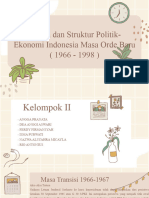 Sistem Dan Struktur Politik-Ekonomi Indonesia Masa Orde Baru (1966 - 1998)