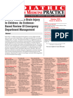 Severe Traumatic Brain Injury in Children. An Evidence-Based Review of Emergency Department Management - PEM Practice 2016