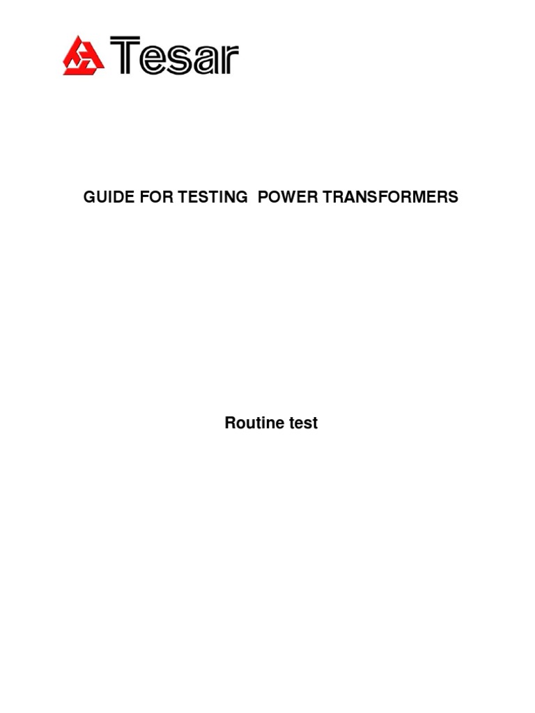 Routine Trafo Test | PDF | Science & Mathematics | Computers