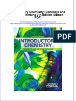 Introductory Chemistry Concepts and Critical Thinking 7th Edition Ebook PDF